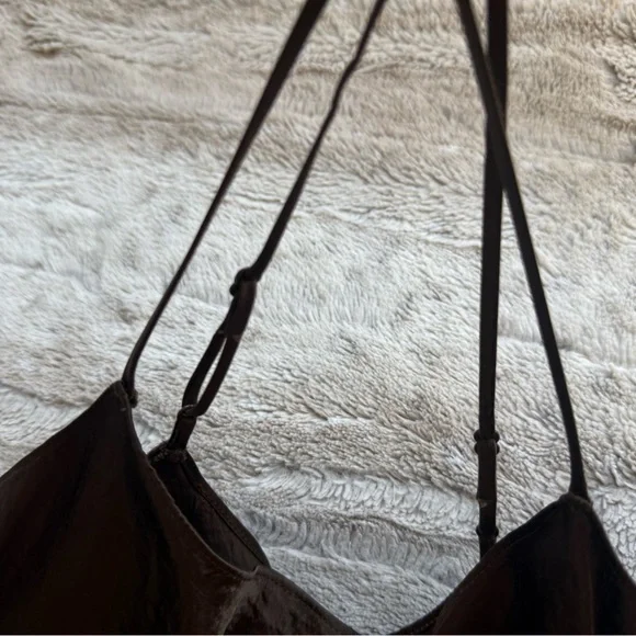 VINCE Satin Slip Dress in Nutwood Size S - Picture 12 of 16